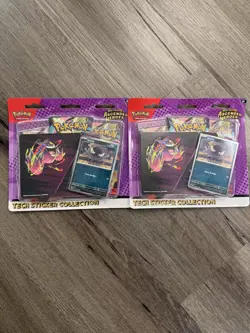 2X Pokemon Mega Evolution Ascended Heroes Tech Sticker Collection Gastly In Hand - Image 1