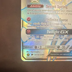 Pokemon TCG Gardevoir GX SV75/SV94 Hidden Fates Shiny Vault Full Art Holo Rare - Image 3