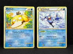 Pokemon Tcg Psyduck 74/102 & Golduck 22/102 HGSS Triumphant Non Holo - Image 1