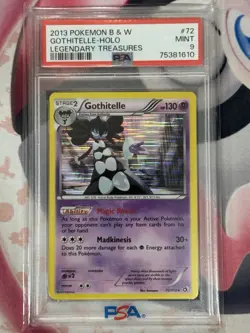 2013 POKEMON B & W LEGENDARY TREASURES GOTHITELLE HOLO 72/113 PSA 9 - Image 3