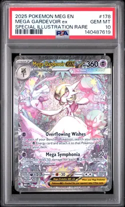 2025 POKEMON MEG EN-MEGA EVOLUTION #178 MEGA GARDEVOIR EX PSA 10 - Image 1