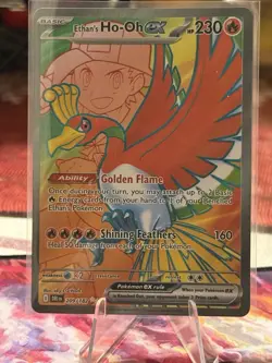 Pokemon Ethan’s Ho-Oh Ex 209/182 Secret Rare Scarlet Violet Destined Rivals NM - Image 1