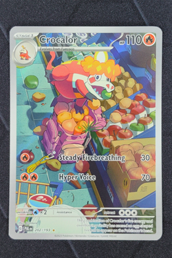 Pokemon Crocalor Illustration Rare Paldea Evolved 202/193 English - Image 1