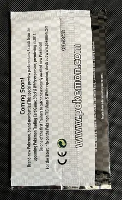 2011 Pokemon Black & White Preview Booster Pack NEW & SEALED - Image 2