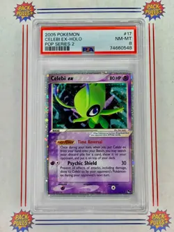 Celebi ex Holo Rare Pop Series 2 Pokemon TCG 2005 PSA 8 NM-MT #17/17 - Image 1