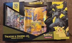 Pokemon TCG: Pikachu & Zekrom GX Premium Collection Tag Team Box Evolving Skies - Image 1