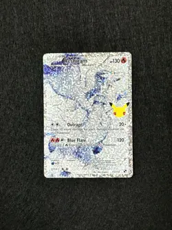 2021 Pokemon SWSH Celebrations Reshiram Classic Collection #113/114 Full Art - Image 1