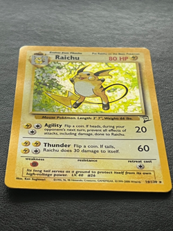 Raichu 16/130 - Base Set 2 Pokemon Card - Holo NM/LP - Image 2