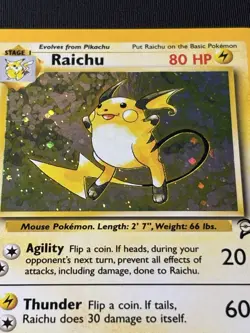 Pokemon Raichu 16/130 Base Set 2 Holo Rare (LP - Lightly Played) - Image 4
