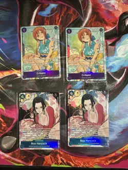 Sealed 2x Onami & 2x Boa Hancock Illustration Box Vol.1 One Piece TCG 4 Total - Image 1