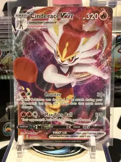 Cinderace Vmax 036/192 Rebel Clash- NM Ultra Rare Full Art Pokemon Card BZ 13P - Image 1