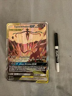 Espeon & Deoxys GX Oversized - (SM Black Star Promo) SM240 Jumbo Cards Holo - Image 1