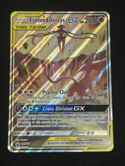 JUMBO Pokemon Card Espeon & Deoxys GX SM240 Black Star Promo 2020 NM/M Condition - Image 1