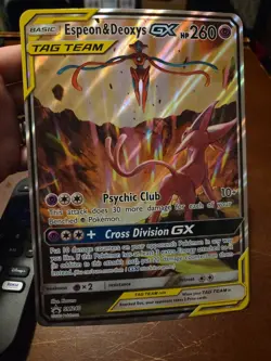 Espeon & Deoxys GX Oversized - (SM Black Star Promo) SM240 Jumbo Cards Holo - Image 2