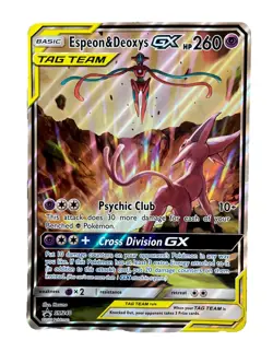 Espeon & Deoxys GX Oversized - (SM Black Star Promo) SM240 Jumbo Cards Holo - Image 1