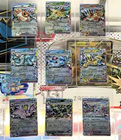 Pokemon Prismatic Evolutions Play Stamped Eevee Complete Set Prize Pack Series 7 - Image 1