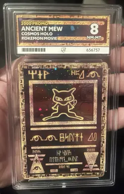 Ancient Mew ACE 8 Cosmos Holo Movie Promo Pokemon Card Vintage 2000 WOTC - Image 1