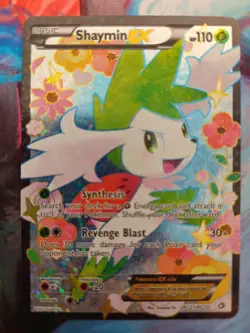 Pokemon TCG Shaymin EX Full Art RC21/RC25 Ultra Rare Legendary Treasures NM - Image 1