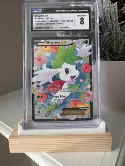 Shaymin EX Legendary Treasures RC21/RC25 Radiant Collection Holo Pokemon CGC 8 - Image 1