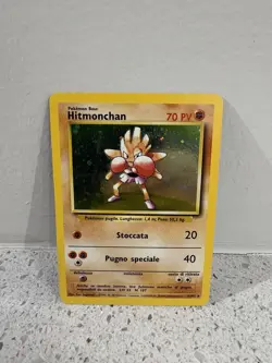 Hitmonchan 7/102 Unlimited Holo Rare Pokemon TCG Base Set Card - Image 1