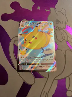Pokemon TCG Flying Pikachu VMAX Celebrations Holo Ultra Rare Card 007/025 - Image 1