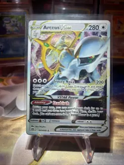 Pokemon TCG Arceus VSTAR Metal Card 123/172 Arceus Premium Collection - Image 4