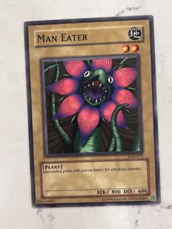 Yu-Gi-Oh! TCG Man Eater Common Card LOB-075 NM - Image 1