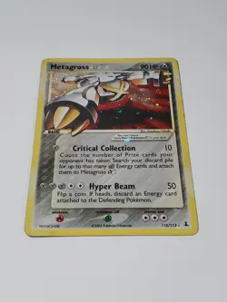 Pokemon Metagross Gold🌟Star Delta Species 113/113 Shiny Holo Secret Rare Card - Image 3