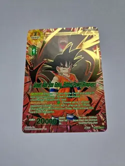 Dragon Ball Card Game Great Ape Son Goku Gold Foil - Image 1