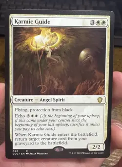 MTG Karmic Guide, Commander: Innistrad, Lightly Played - Edge Indent, English - Image 1