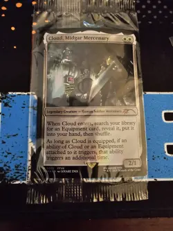 Cloud, Midgar Mercenary Promo FOIL Sealed & Game Code - NM MTG Final Fantasy - Image 1