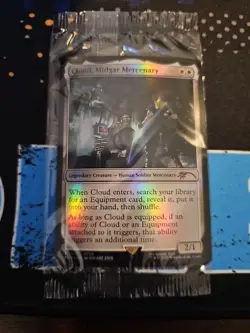 Cloud, Midgar Mercenary Promo FOIL Sealed & Game Code - NM MTG Final Fantasy - Image 2