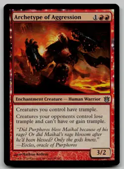 Archetype of Aggression U Born of the Gods 88 NM - Image 1