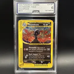 Houndoom Holo H11/H32 Aquapolis 2003 Vintage Pokemon TCG - Image 1