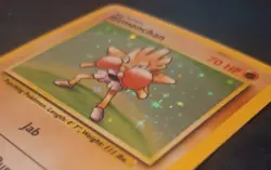 Pokemon TCG Base Set Rare Holo Hitmonchan 7/102 Vintage NM - Image 3
