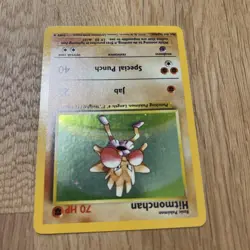 Hitmonchan 7/102 Holo Rare Base Set Pokemon TCG Card WOTC NM - LP - Image 4