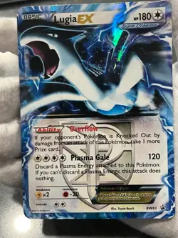 Pokemon TCG Lugia EX BW83 Black Star Promo Holo Team Plasma DMG - Image 3