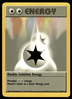 Pokemon TCG Base Set #96/102 Double Colorless Energy LP+ - Image 1