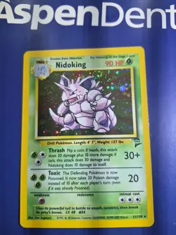 Nidoking 11/130 *SWIRL* - Vintage Holo - WOTC English Base Set 2 -NM Pokemon - Image 3