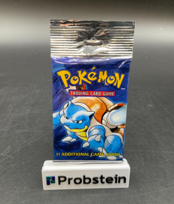 Pokemon Base Set Booster Blastoise Art 21.14 grams Sealed rip/tear on front - Image 1