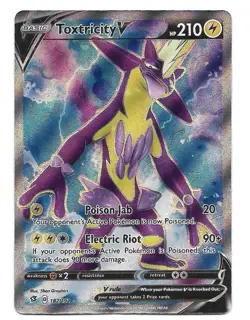Toxtricity V (Full Art) 182/192 Swsh02: Rebel Clash Holo Ultra Rare Pokemon NM - Image 1