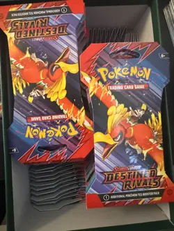 50x Sealed Destined Rivals Pokemon Booster Packs - Image 1