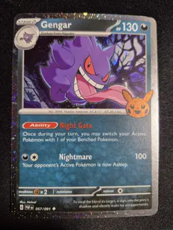 Gengar - 057/091 - Cosmo Holo - Trick or Trade 2024 - LP Pokemon TCG (P-43) - Image 1
