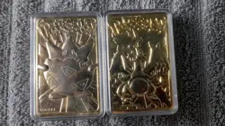 Burger King Gold Plated Pokemon - Charizard - Togepi - Image 1