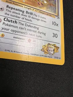 Lt. Surge's Fearow 7/132 Holo Rare - Pokemon Gym Heroes WOTC DMG - Image 3