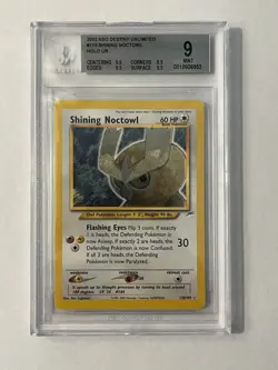Pokemon TCG Shining Noctowl Neo Destiny 110 Holo Rare Unlimited - BGS 9 - Image 1
