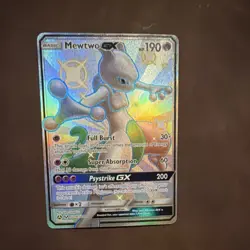 Pokemon TCG Mewtwo GX SV59/SV94 Hidden Fates Shiny Vault Full Art Holo GX - Image 1