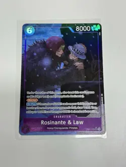 One Piece TCG Rosinante and Law The Azure Seas Seven EB04-038 Super Rare ALT ART - Image 1