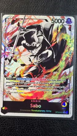 Sabo Alt Art SR Leader ST13-001 M PF OPTCG The Three Brothers - Image 1