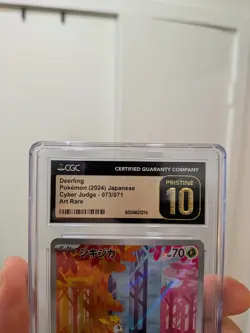CGC 10 PRISTINE Deerling 073/071 AR Art Rare Cyber Judge sv5M Pokemon Card - Image 5